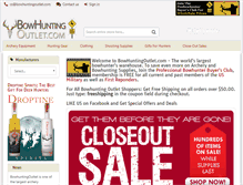 Tablet Screenshot of bowhuntingoutlet.com